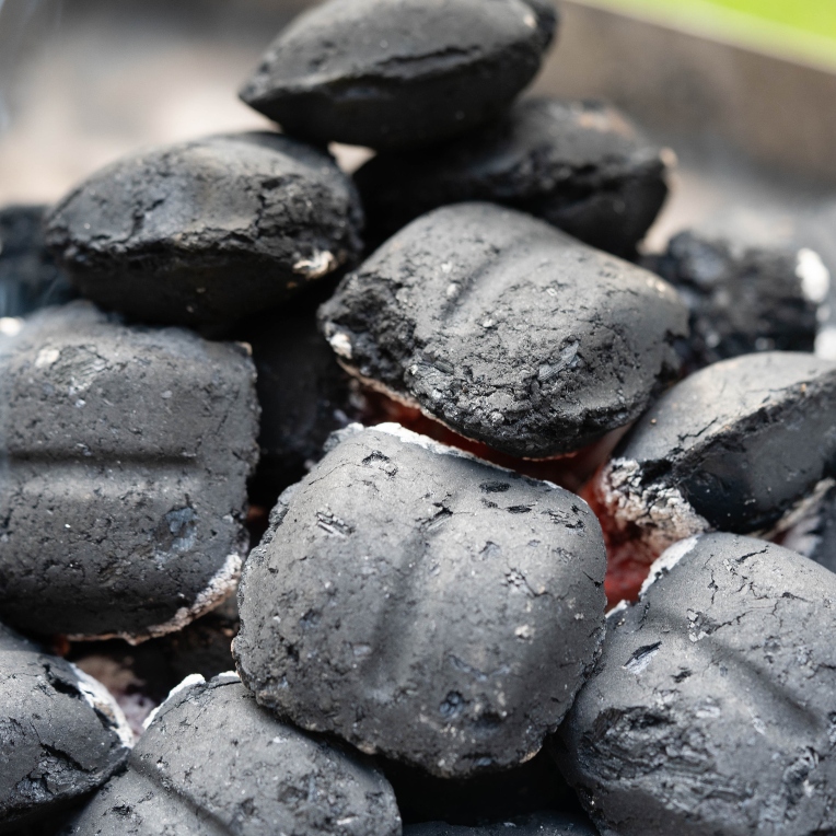 grilled burgers from the charcoal grill